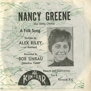 45 bob unrau nancy greene bw rossland pic sleeve front