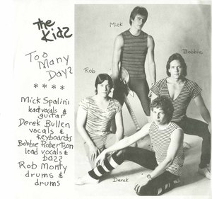 45 kids too many days pic sleeve front