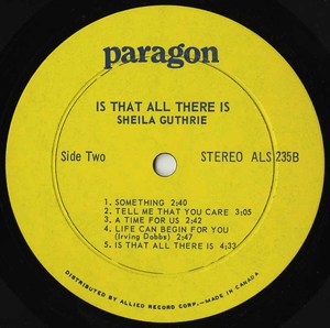 Sheila guthrie is that all there is vinyl 02