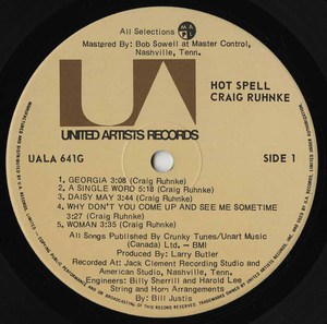 Craig ruhnke hot spell vinyl 01