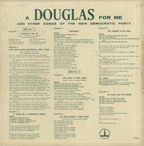 45 joe glazer a douglas for me pic sleeve back