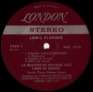 Quatuor du nouveau jazz libre du qu%c3%a9bec label 01