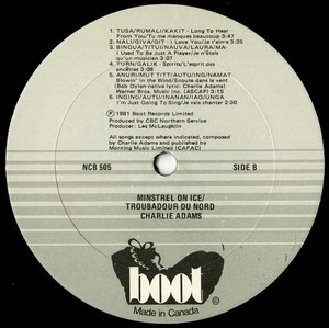 Charlie adams minstrel on ice label 02