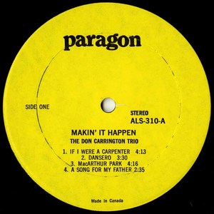 Don carrington trio makin' it happen label 01