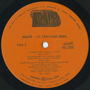 Agape   le troisieme seuil label 02