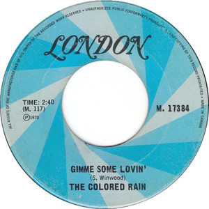 The colored rain gimme some lovin london
