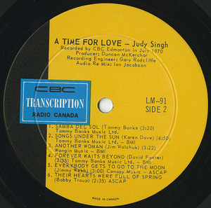 Judy singh a time for love label 02