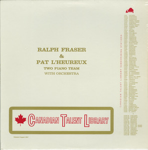 Ralph fraser   pat l'heureux   the two piano team of front
