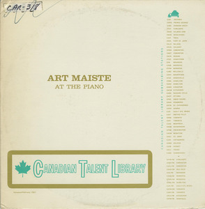 Art maiste   at the piano ctl 1085 front