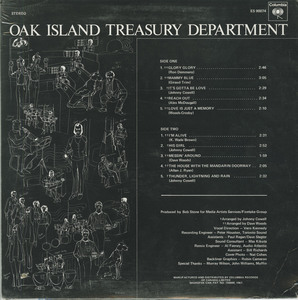 Oak island treasury department back