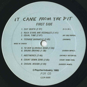 Va it came from the pit label 01