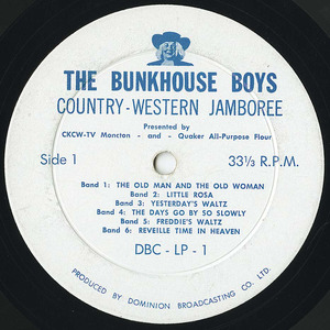 Bunkhouse boys   country western jamboree label 01