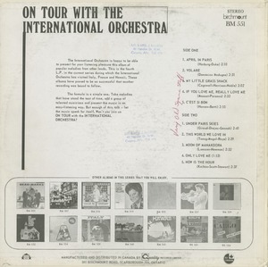 International orchestra on tour back