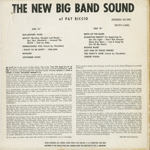 The new big band sound of pat riccio back