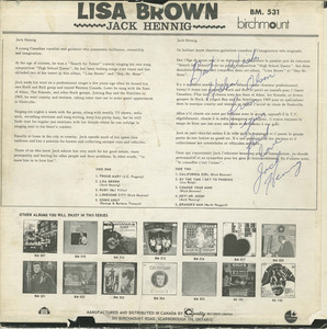 Jack hennig lisa brown back