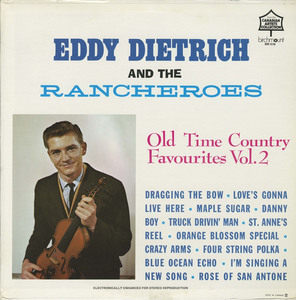 Eddy dietrich and the rancheros old time country favourites vol 2 front