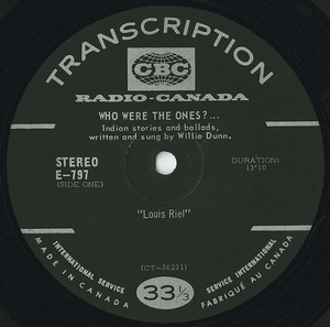 Wille dunn   who were the ones e 797 louis riel side 01