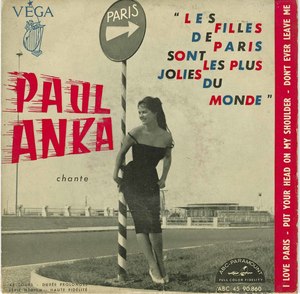 45 paul anka les filles de paris pic sleeve