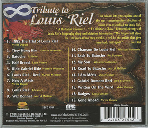 Cd tribute to louis riel jewel back