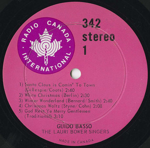 Guido basso christmas today cbc label 01
