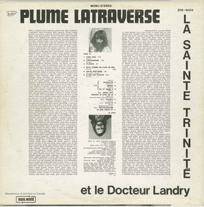 Plume latraverse et le docteur landry   la sainte trinit%c3%a9 back