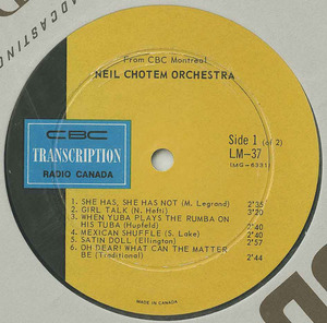 Neil chotem cbc lm 37 label 01