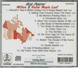Cd roy payne   million dollar maple leaf jewel back