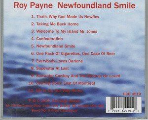 Cd roy payne   newfoundland smile jewel back