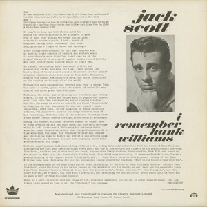 Jack scott   i remember hank williams back