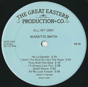 Jeannette smith all my own label 01