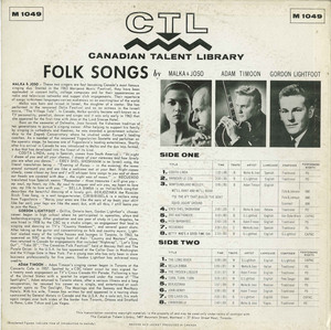 Va folk songs ctl m1049 front