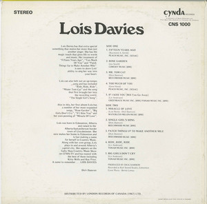 Lois davies   st back