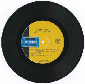 45 karen oxley and dave woods orchestra   one less bell cbc radio canada lm 123 side 01