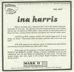 45 ina harris janice bw pow pow insert