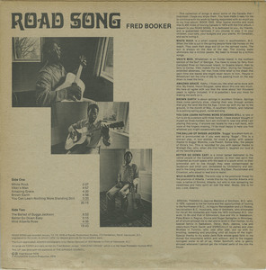 Fred booker   road song back