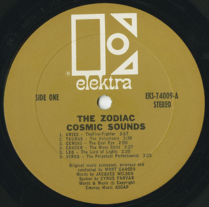 Mort garson the zodiac cosmic sounds label 01