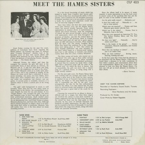 Hames sisters   meet the canatal back