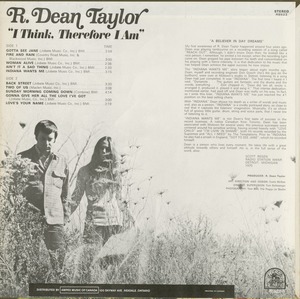 R. dean taylor   i think  therefore i am %28rare earth rs 522%29 back