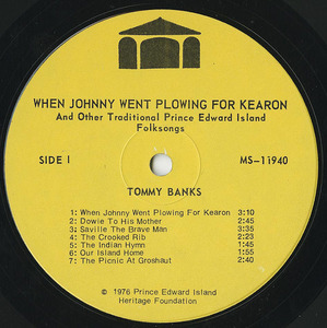 Tommy banks   john cousins   a heritage of songs label 01