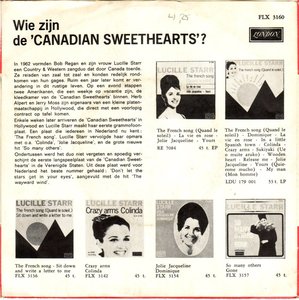 Bob regan and lucille starr dont let the stars get in your eyes london