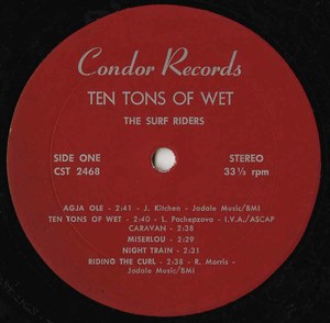 Surf riders   ten tons of wet label 01