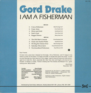 Gord drake   i am a fisherman back