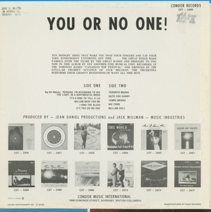 Canadian pop festival band   you or no one back