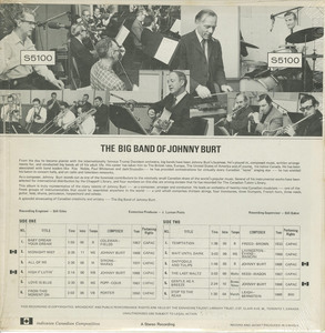 Johnny burt   the big band of johnny burt ctl 5100 front