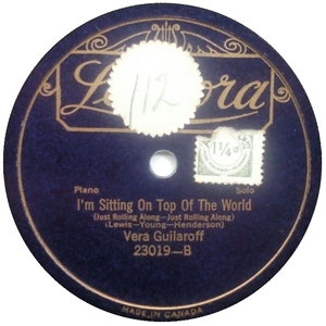 Vera guilaroff im sitting on top of the world just rolling along just rolling along leonora 78