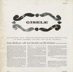 Gisele mackenzie   gisele back version 3 stereo