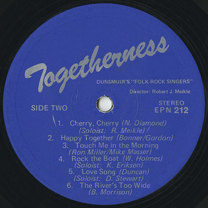 Dunsmuir's folk rock singers togetherness vinyl 02