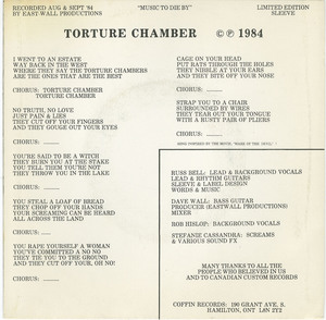 45 dead bolts   torture chamber back