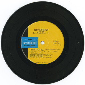45 tony kingston now you're gone cbc lm 101 side 02