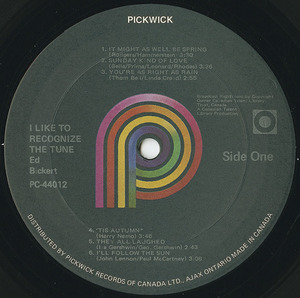 Ed bickert   i like to recognize the tune label 01